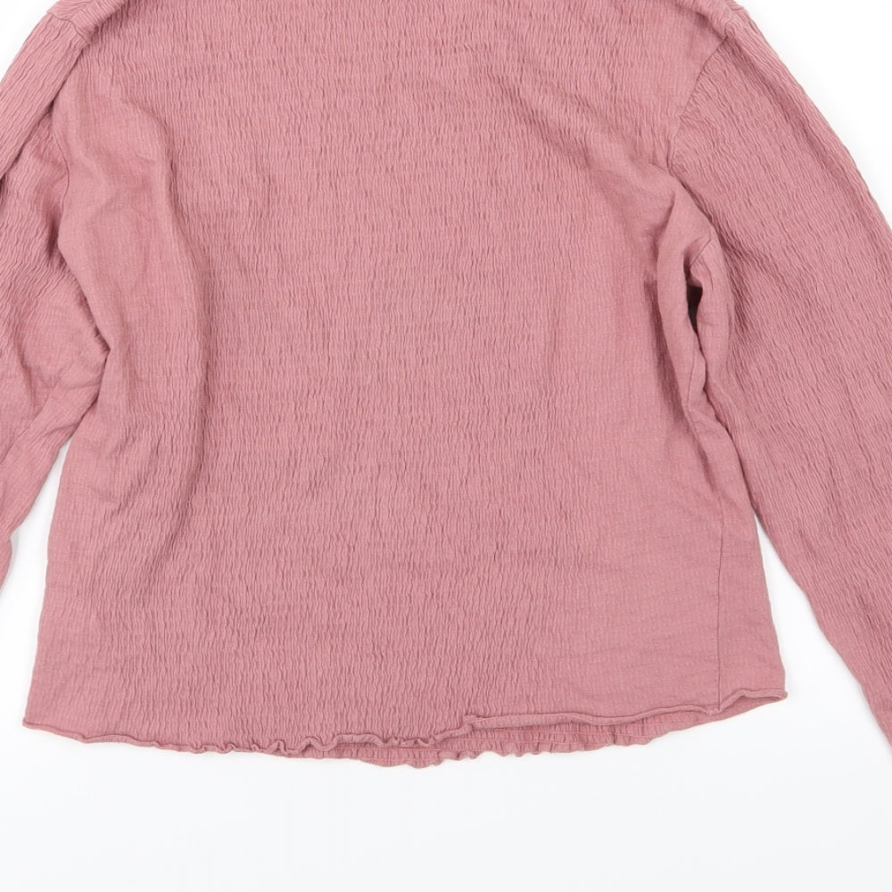 New Look Womens Pink  Jersey Basic T-Shirt Size 10