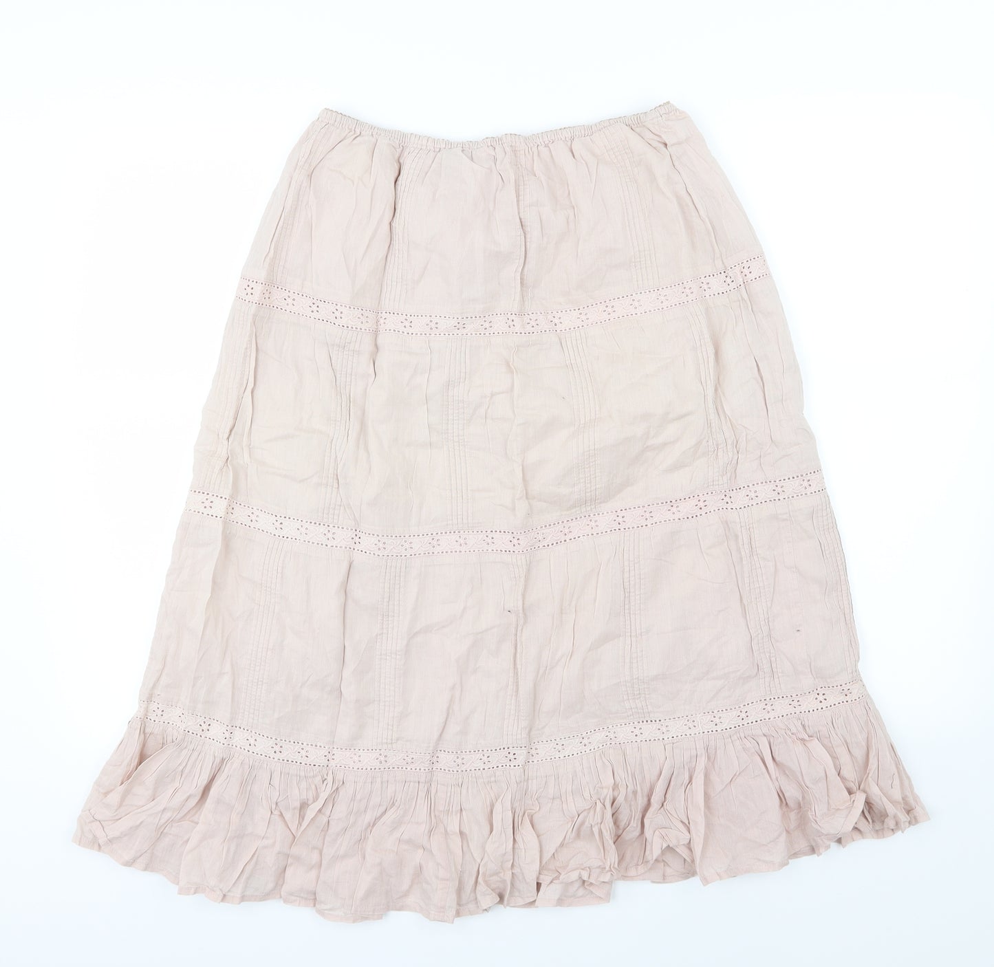 Saint Tropez Womens Pink   A-Line Skirt Size L
