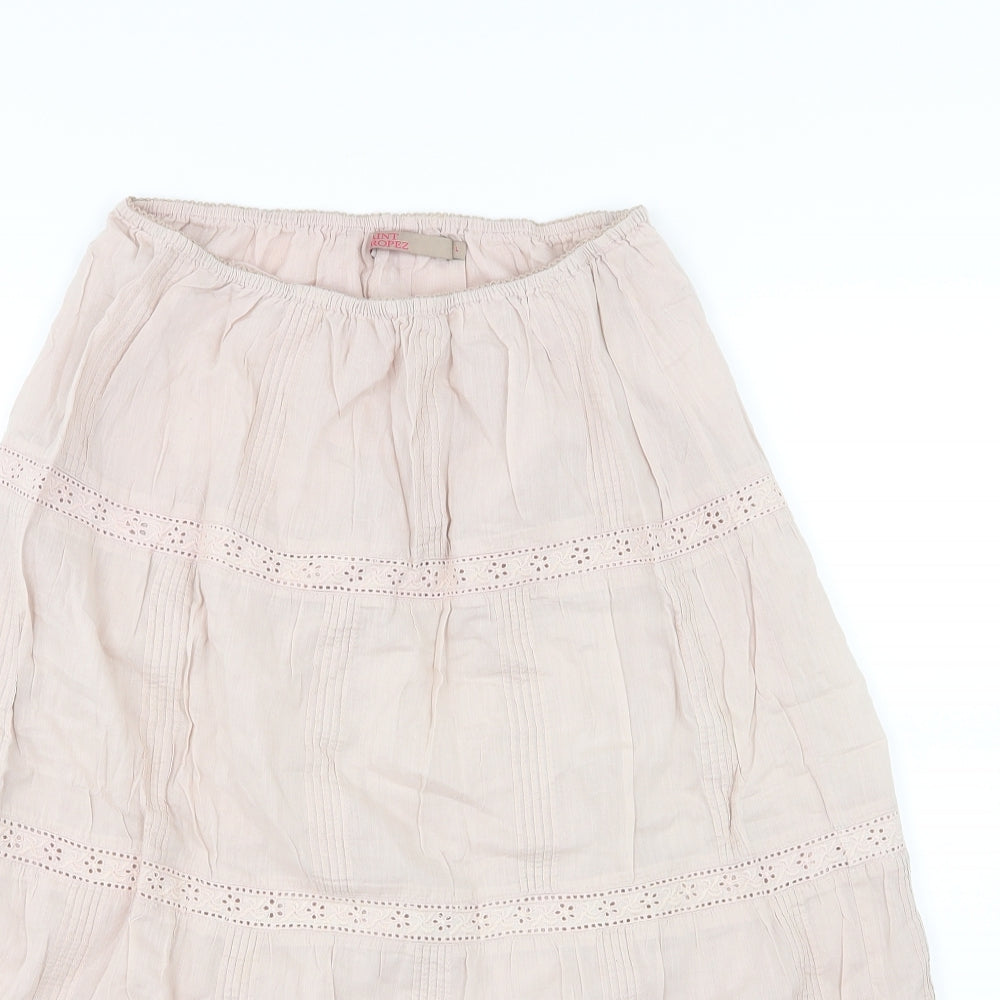 Saint Tropez Womens Pink   A-Line Skirt Size L