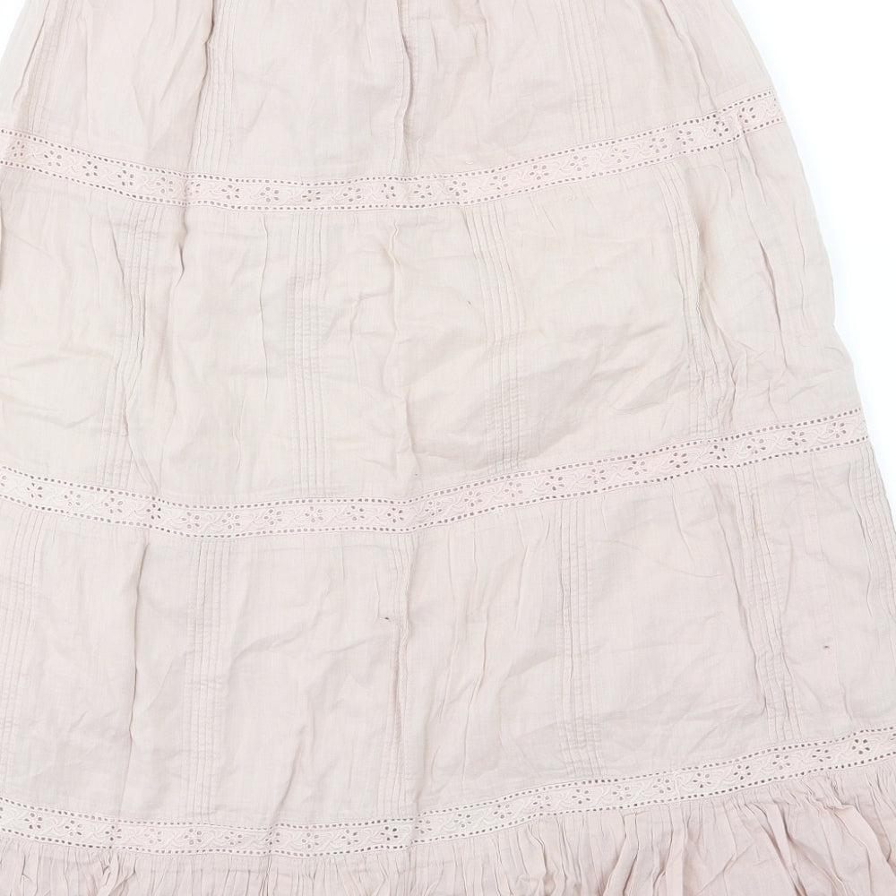 Saint Tropez Womens Pink   A-Line Skirt Size L