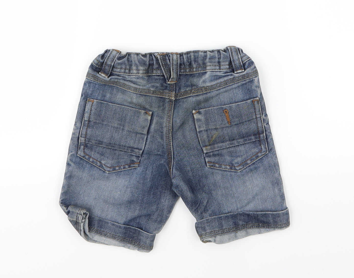 Denim & Co. Boys Blue  Denim Chino Shorts Size 3-4 Years