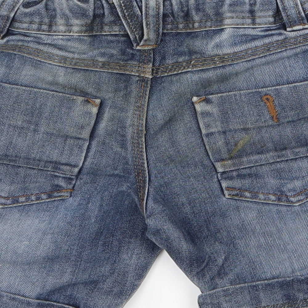 Denim & Co. Boys Blue  Denim Chino Shorts Size 3-4 Years