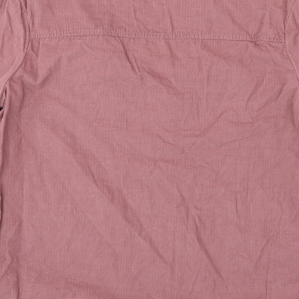 TU Womens Purple  Corduroy Basic T-Shirt Size 16