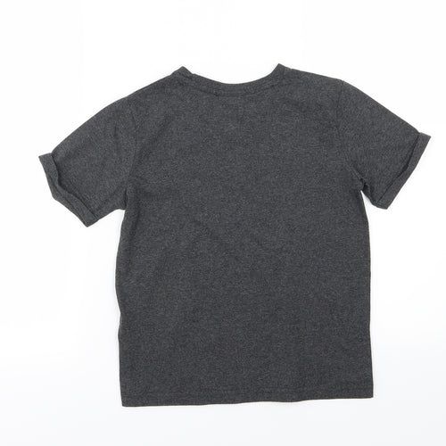Matalan Boys Grey  Jersey Basic T-Shirt Size 8 Years  - Jurassic Park