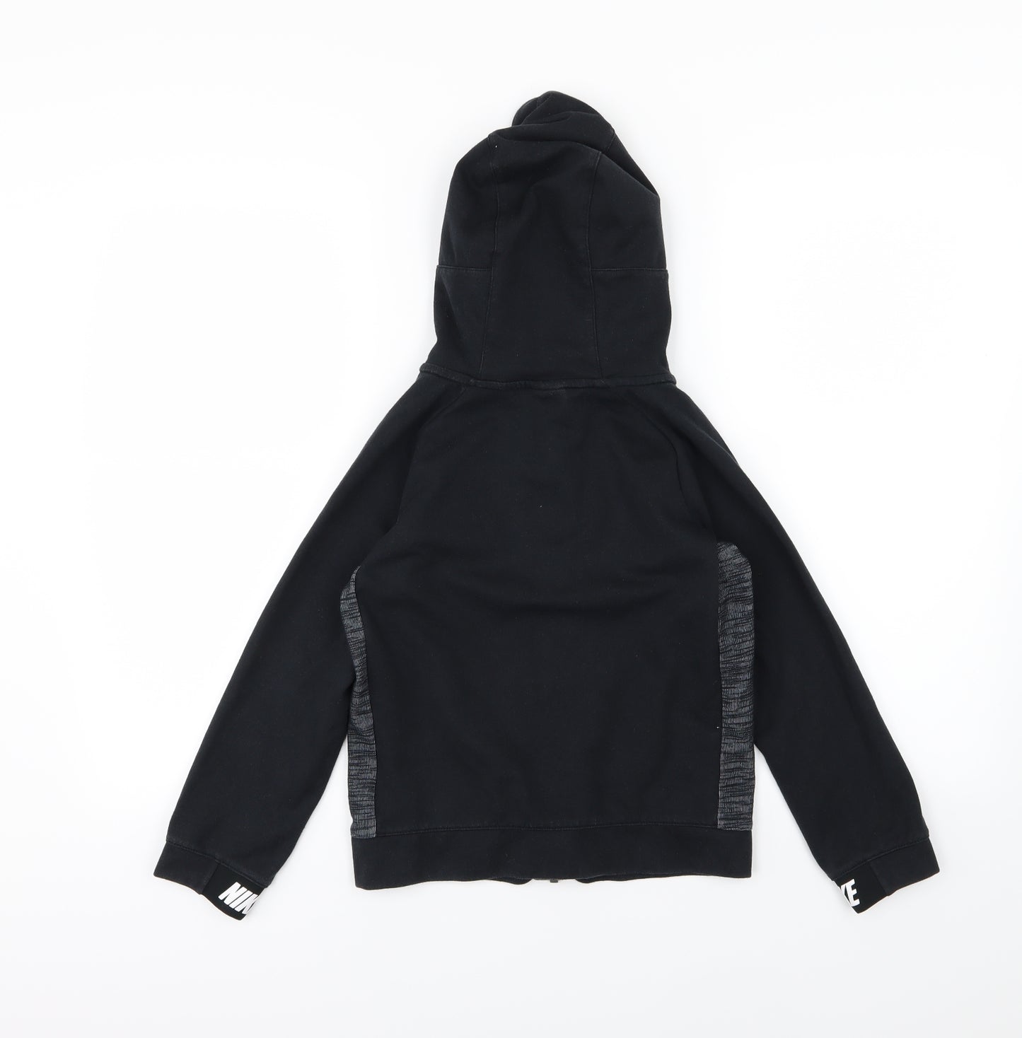 Nike Boys Black  Jersey Full Zip Hoodie Size 8-9 Years