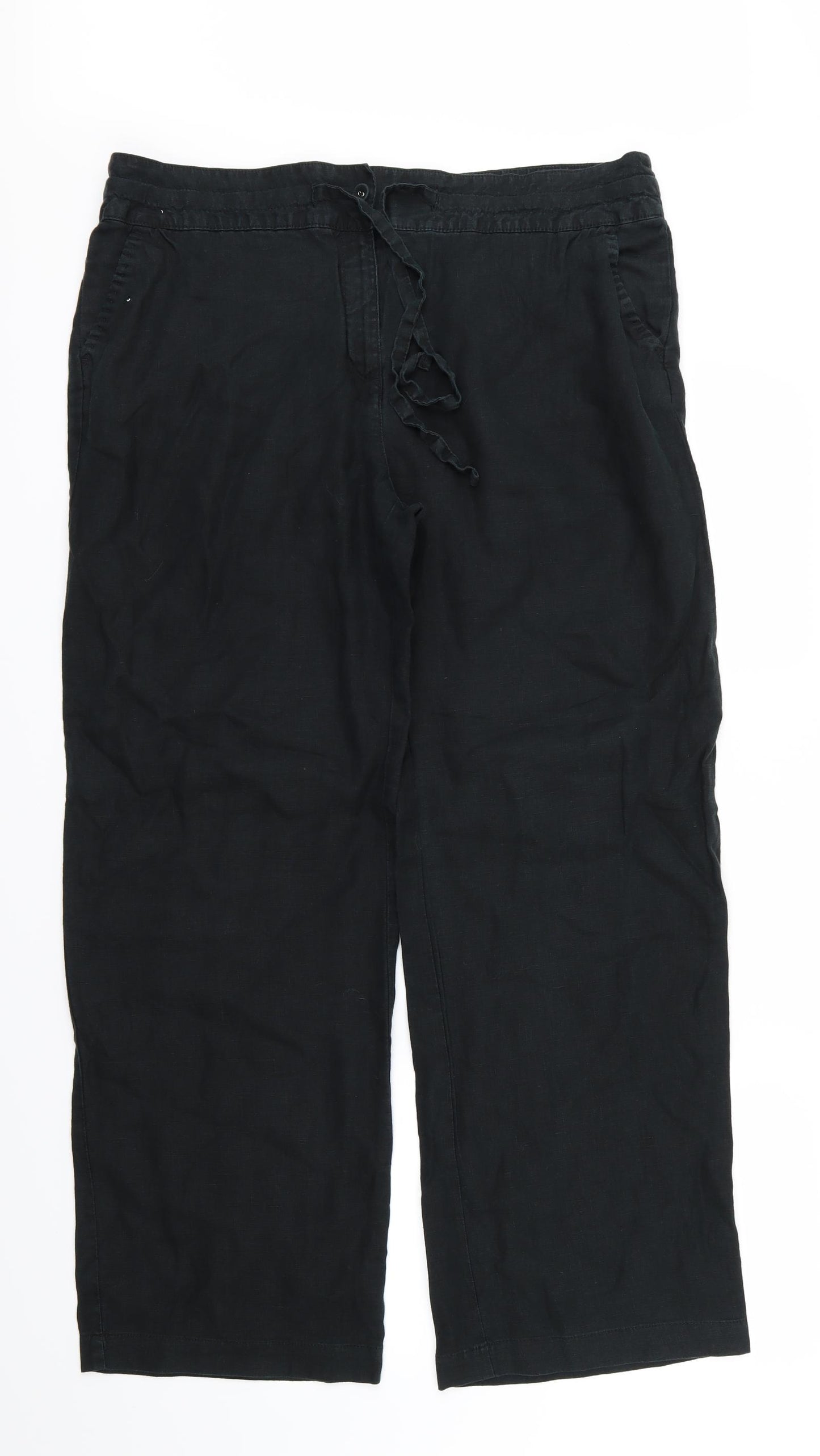 TU Womens Black   Trousers  Size 16 L30 in