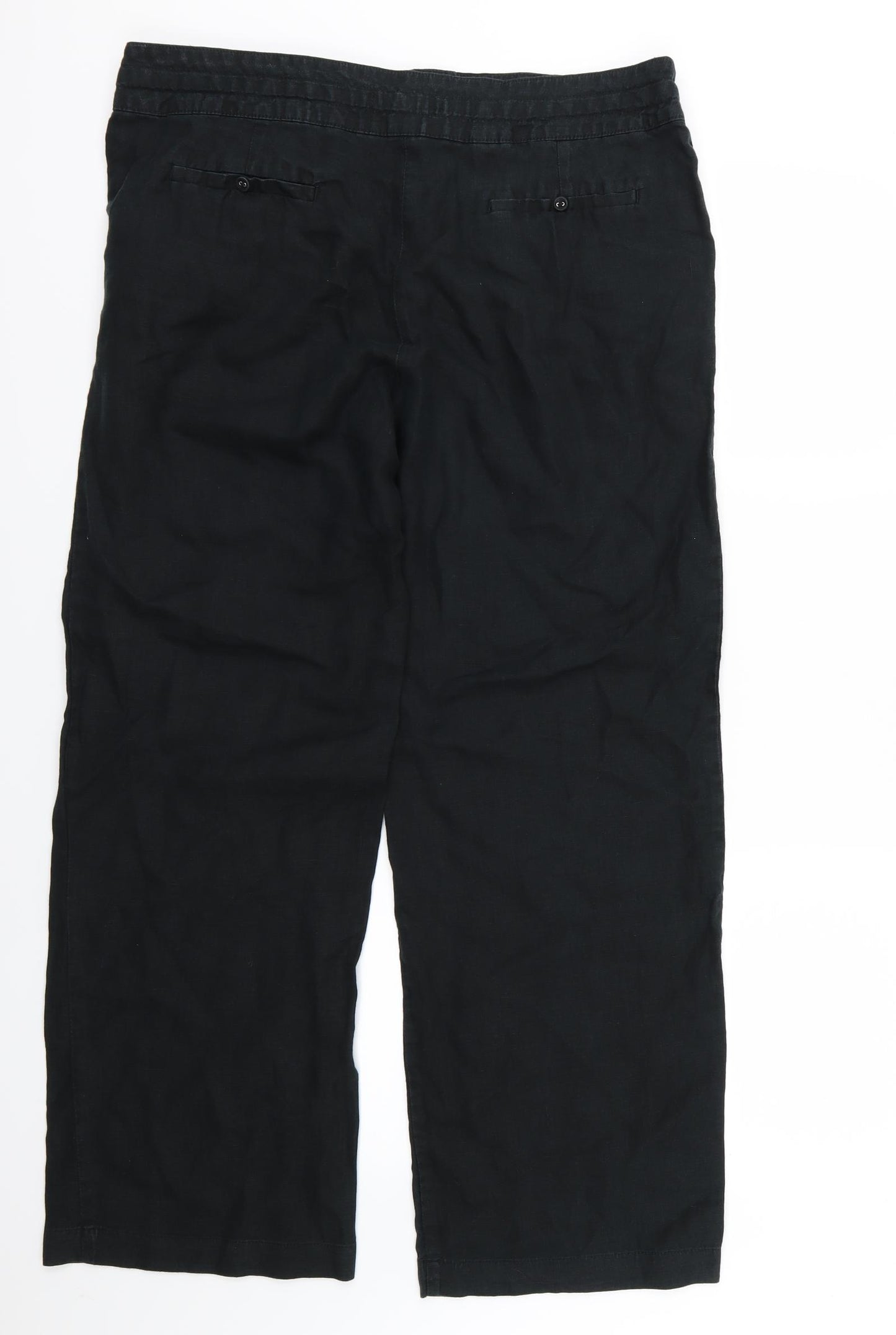 TU Womens Black   Trousers  Size 16 L30 in
