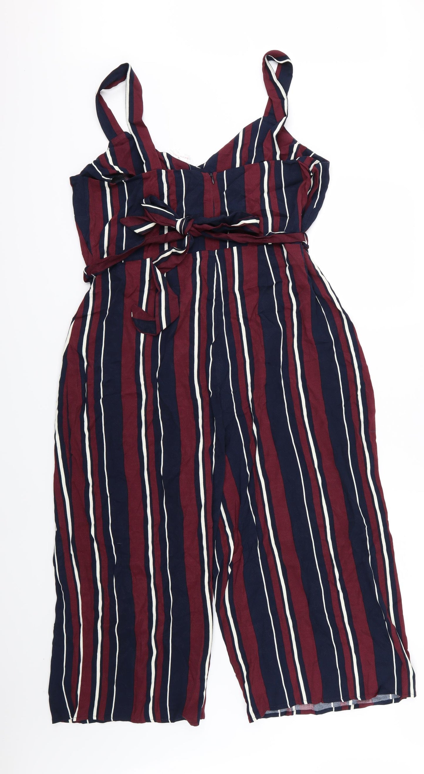 F&F Womens Multicoloured Striped  Jumpsuit One-Piece Size 18 L20 in