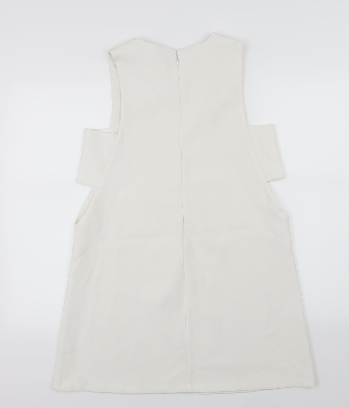 Boohoo Womens White   Skater Dress  Size 10