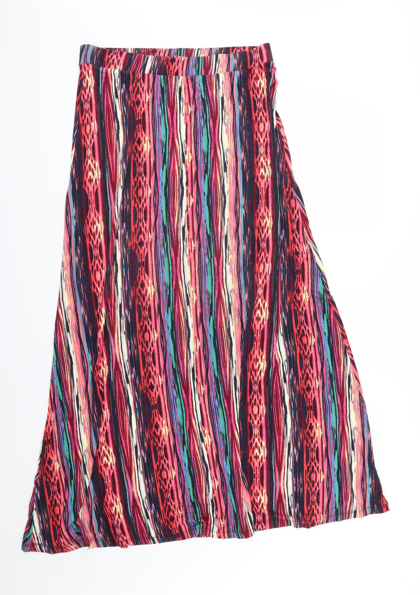 TU Womens Multicoloured Striped  Maxi Skirt Size 12