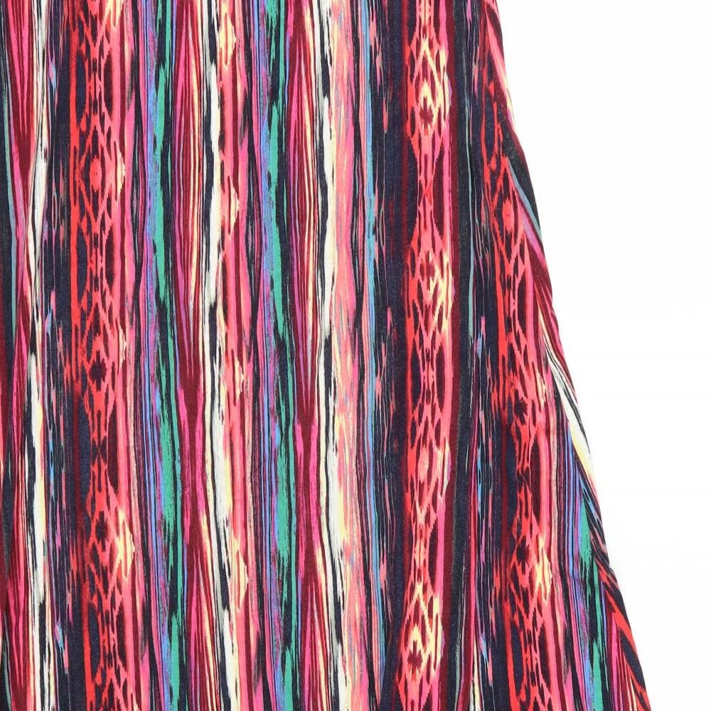 TU Womens Multicoloured Striped  Maxi Skirt Size 12