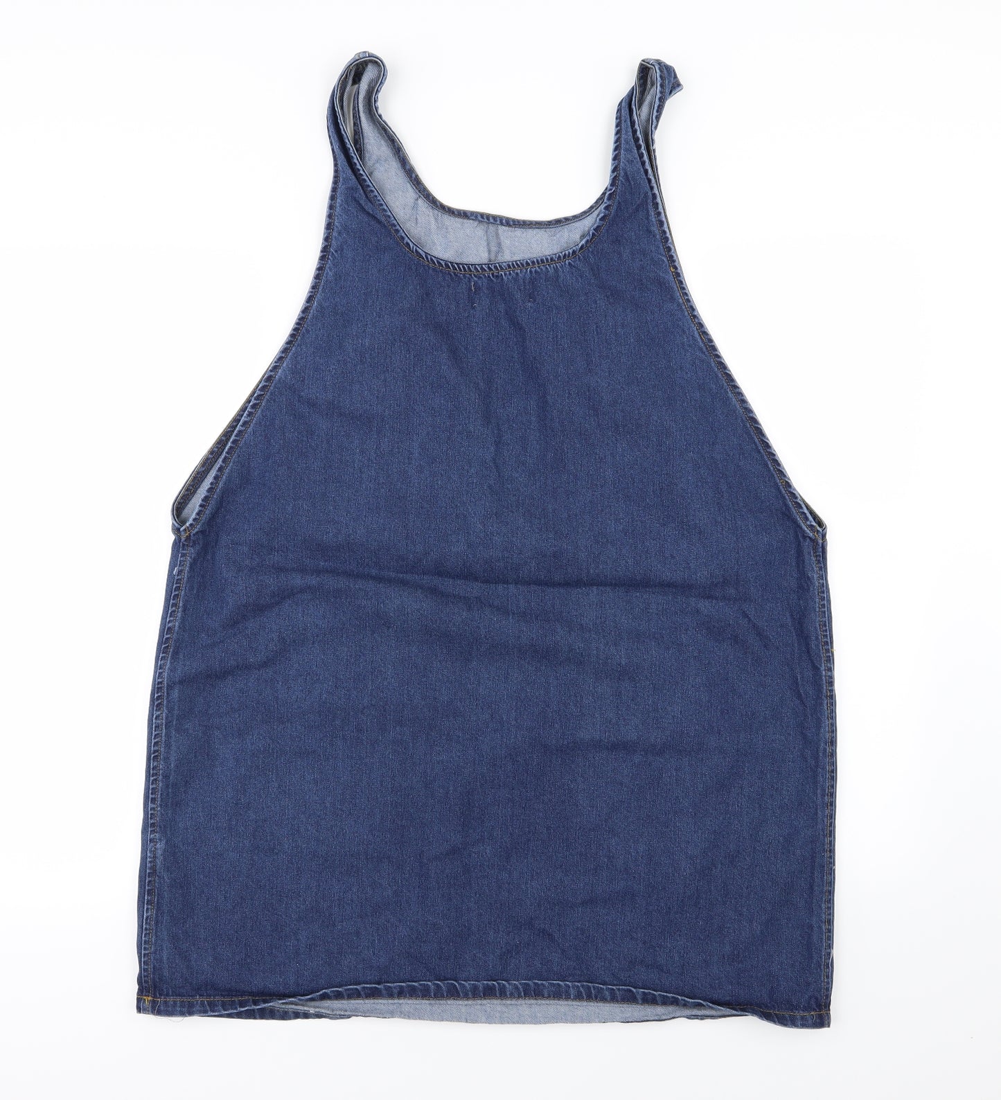 New Look Womens Blue  Denim Pinafore/Dungaree Dress  Size 16