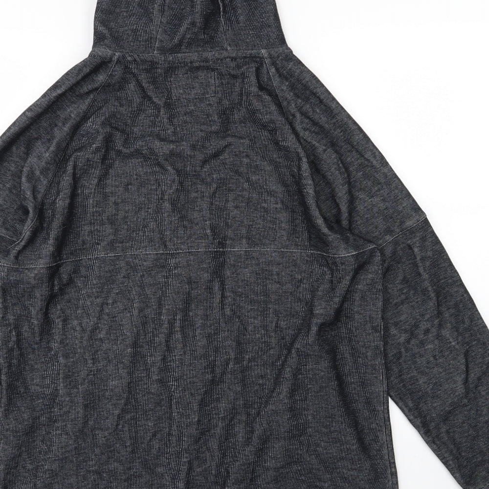 SikSilk Mens Grey  Jersey Full Zip Hoodie Size L