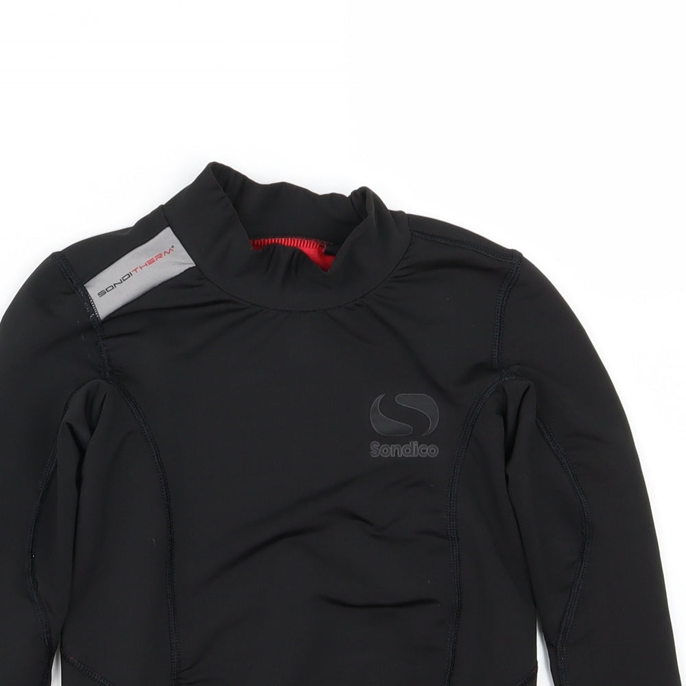 Sondico Boys Black   Basic T-Shirt Size 7-8 Years