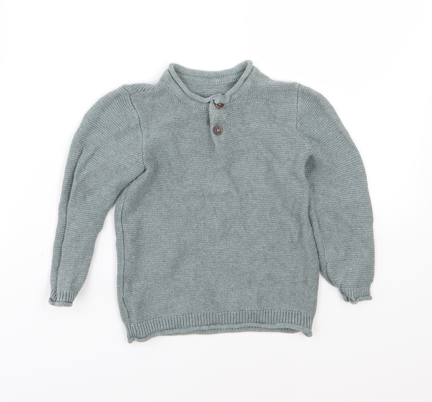 Matalan Boys Blue  Knit Pullover Jumper Size 18-24 Months