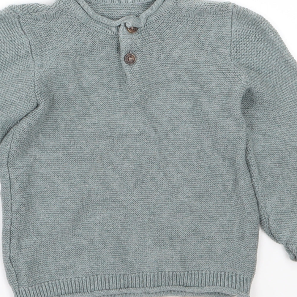 Matalan Boys Blue  Knit Pullover Jumper Size 18-24 Months