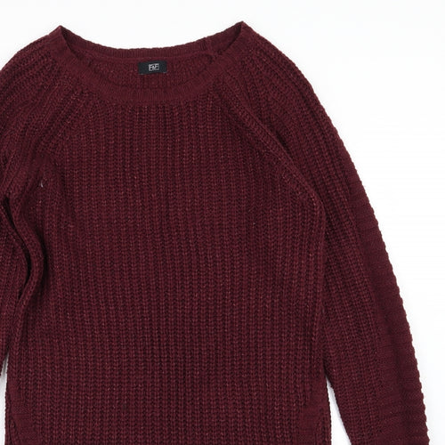 F&F Womens Purple  Knit Jumper Dress  Size 8