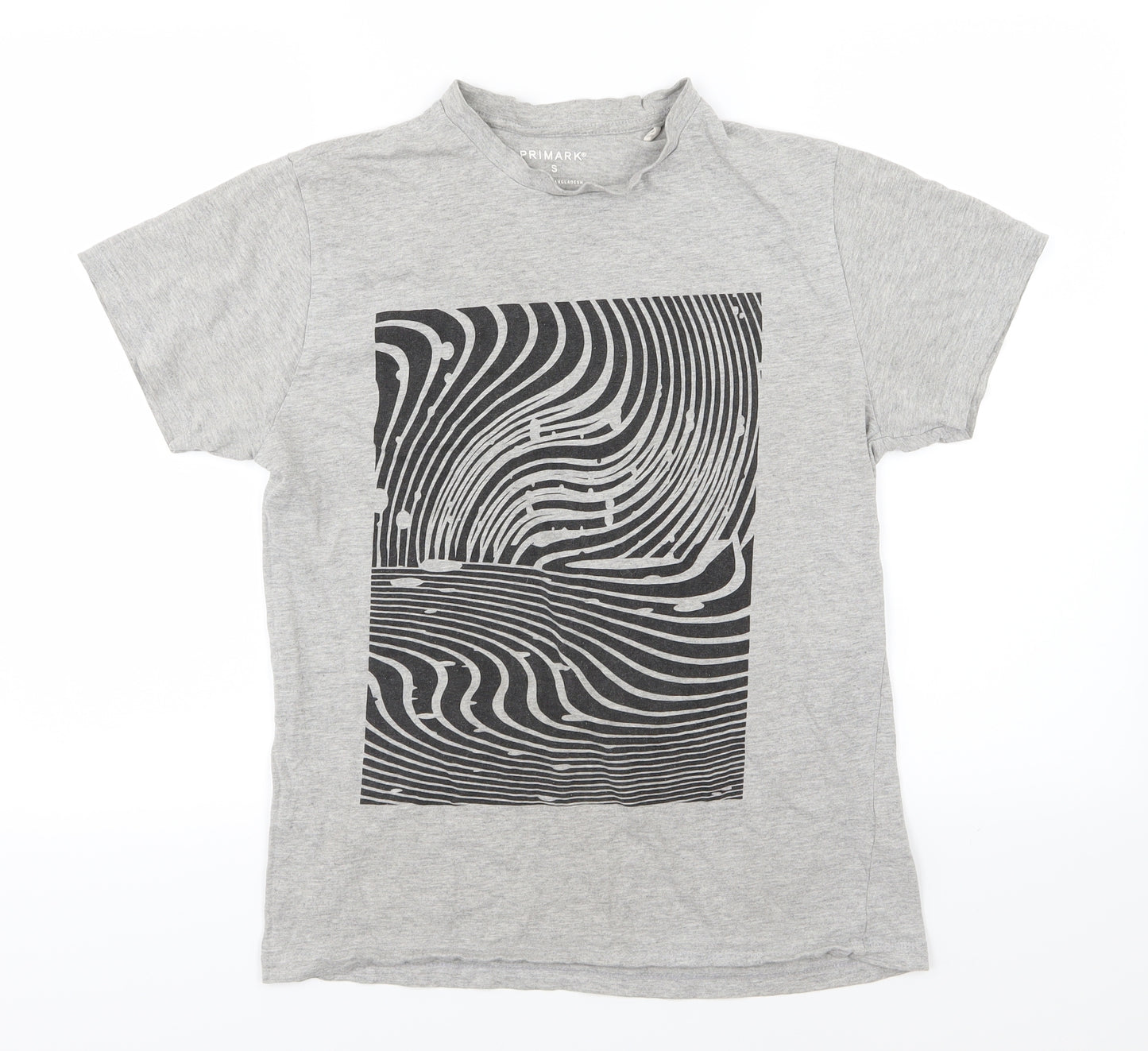 Primark Mens Grey  Jersey  T-Shirt Size S