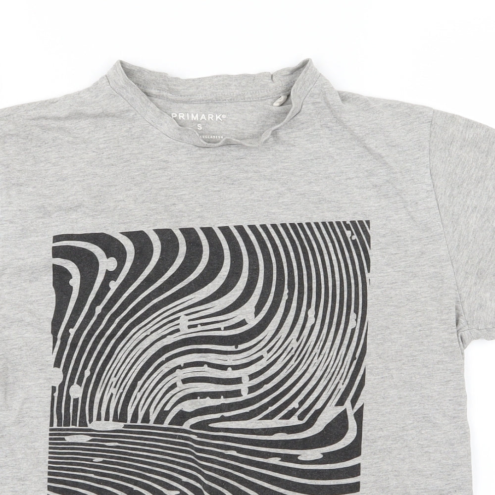 Primark Mens Grey  Jersey  T-Shirt Size S