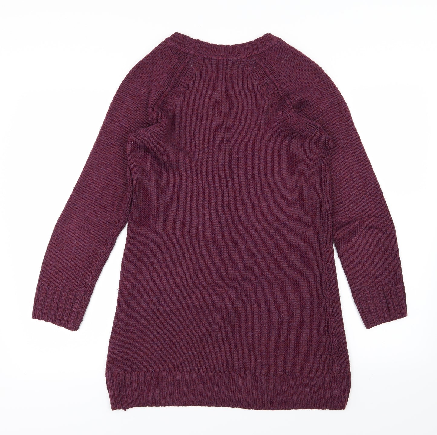 H&M Womens Purple  Knit Pullover Jumper Size XS