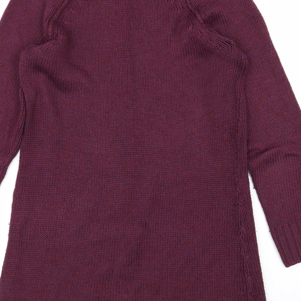 H&M Womens Purple  Knit Pullover Jumper Size XS