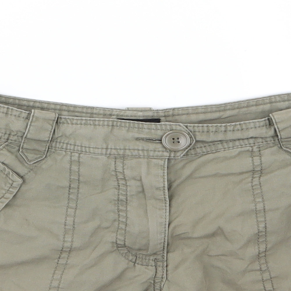 H&M Womens Green   Cargo Shorts Size 30 in