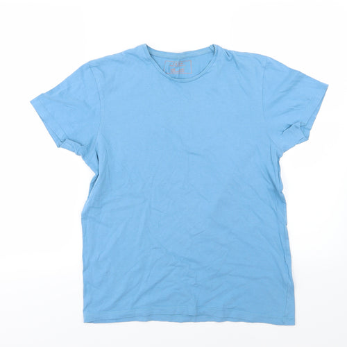 Zara Mens Blue  Jersey  T-Shirt Size M