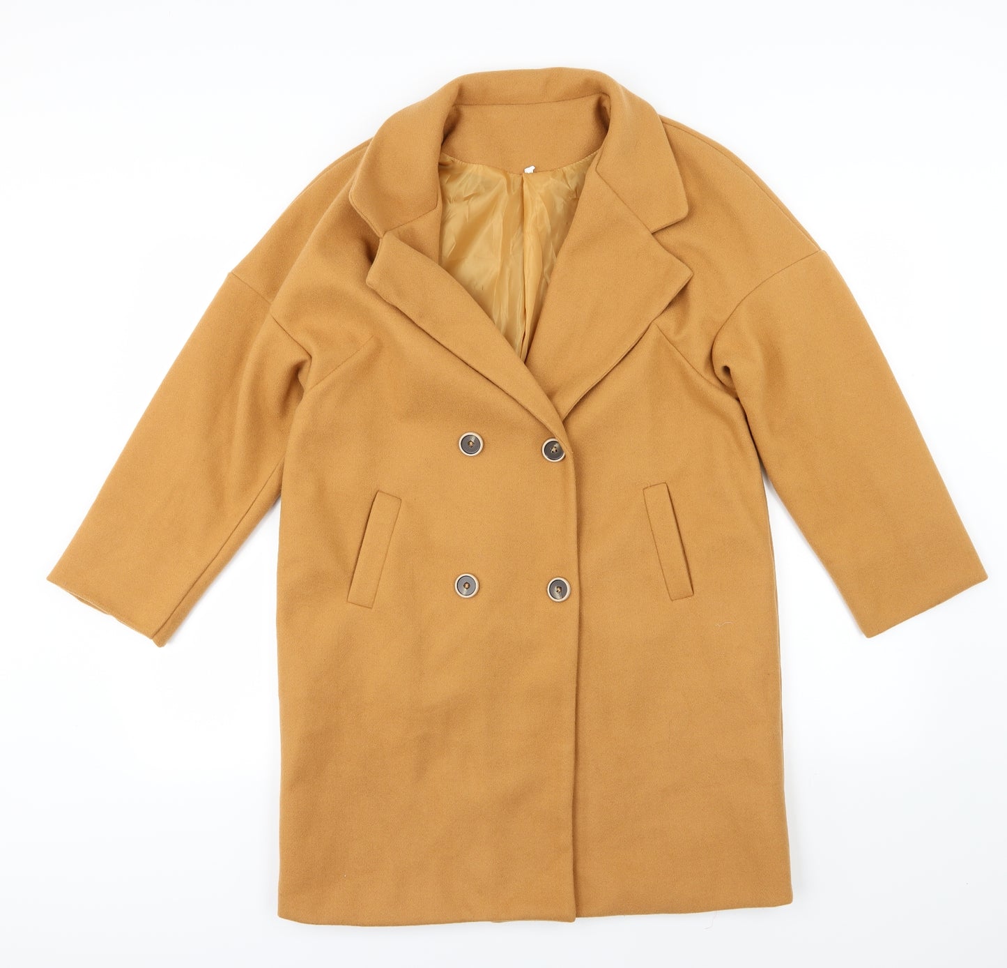 Preworn Womens Brown   Overcoat Coat Size S