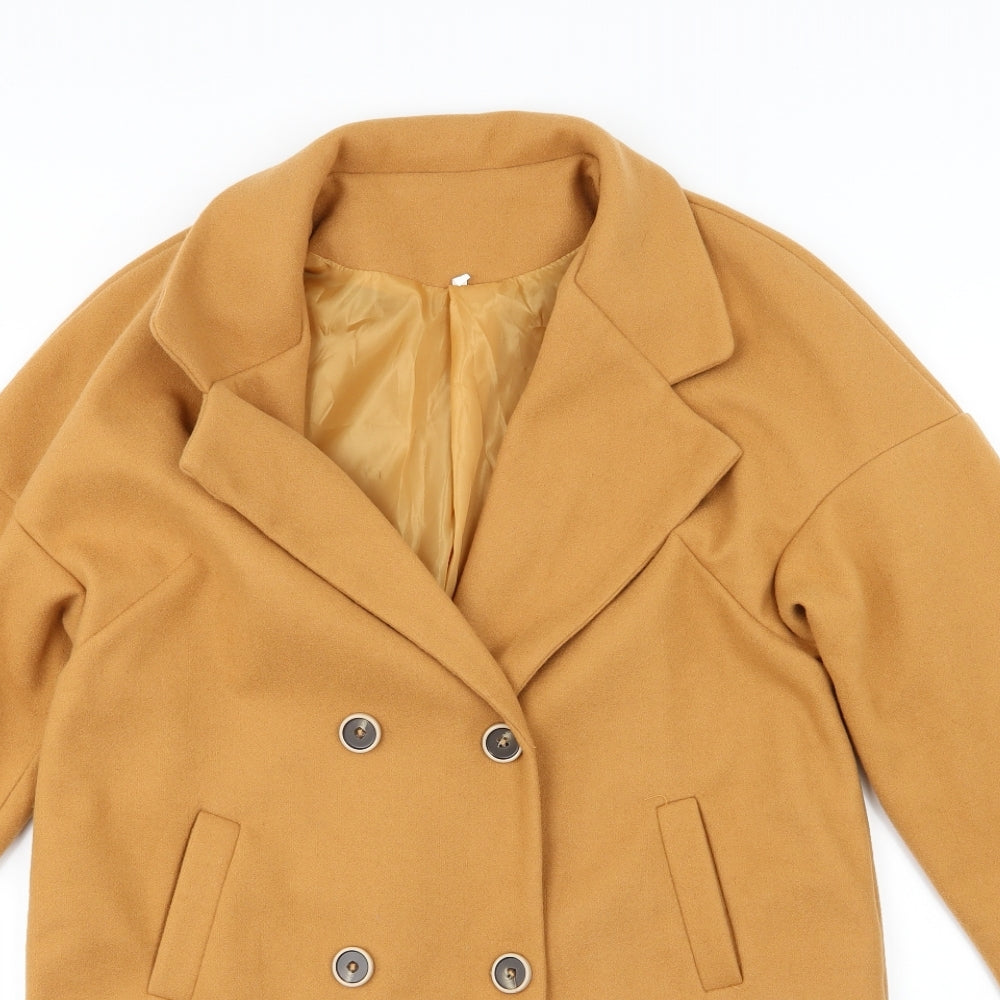 Preworn Womens Brown   Overcoat Coat Size S