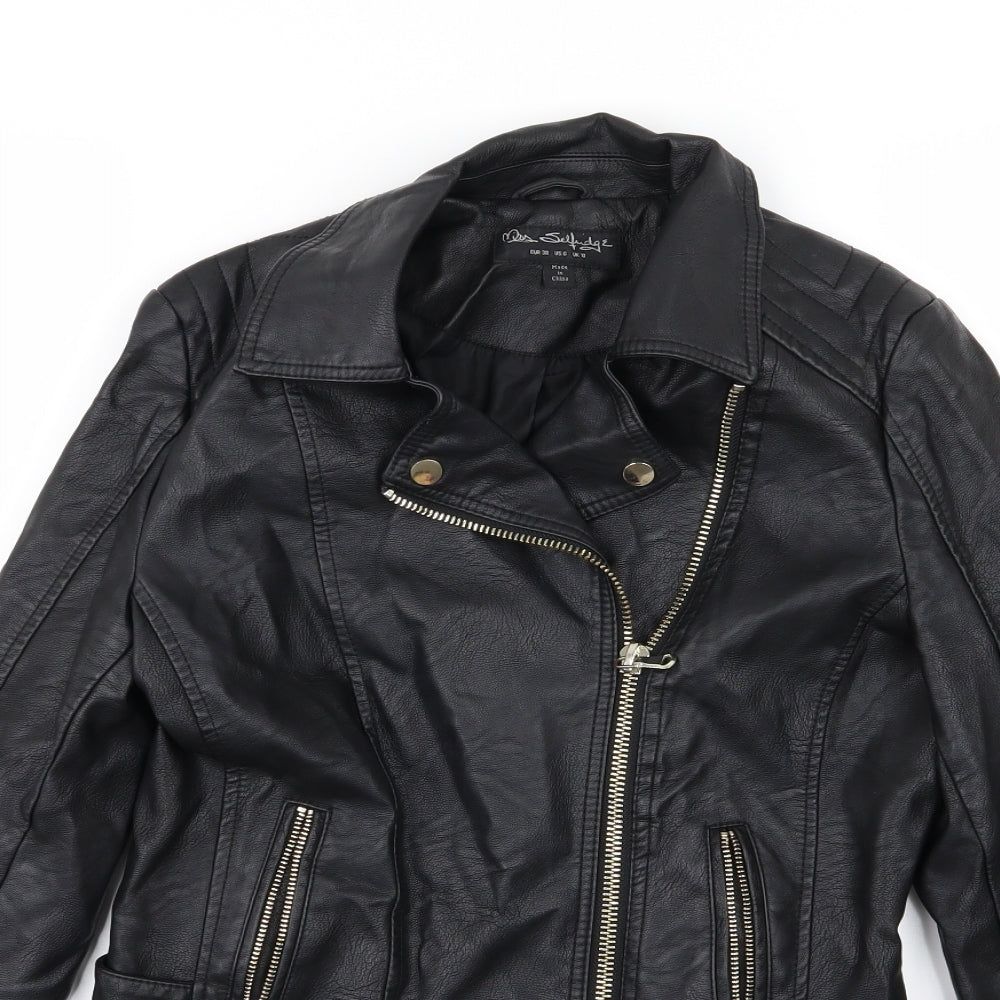Miss Selfridge Womens Black   Jacket  Size 10