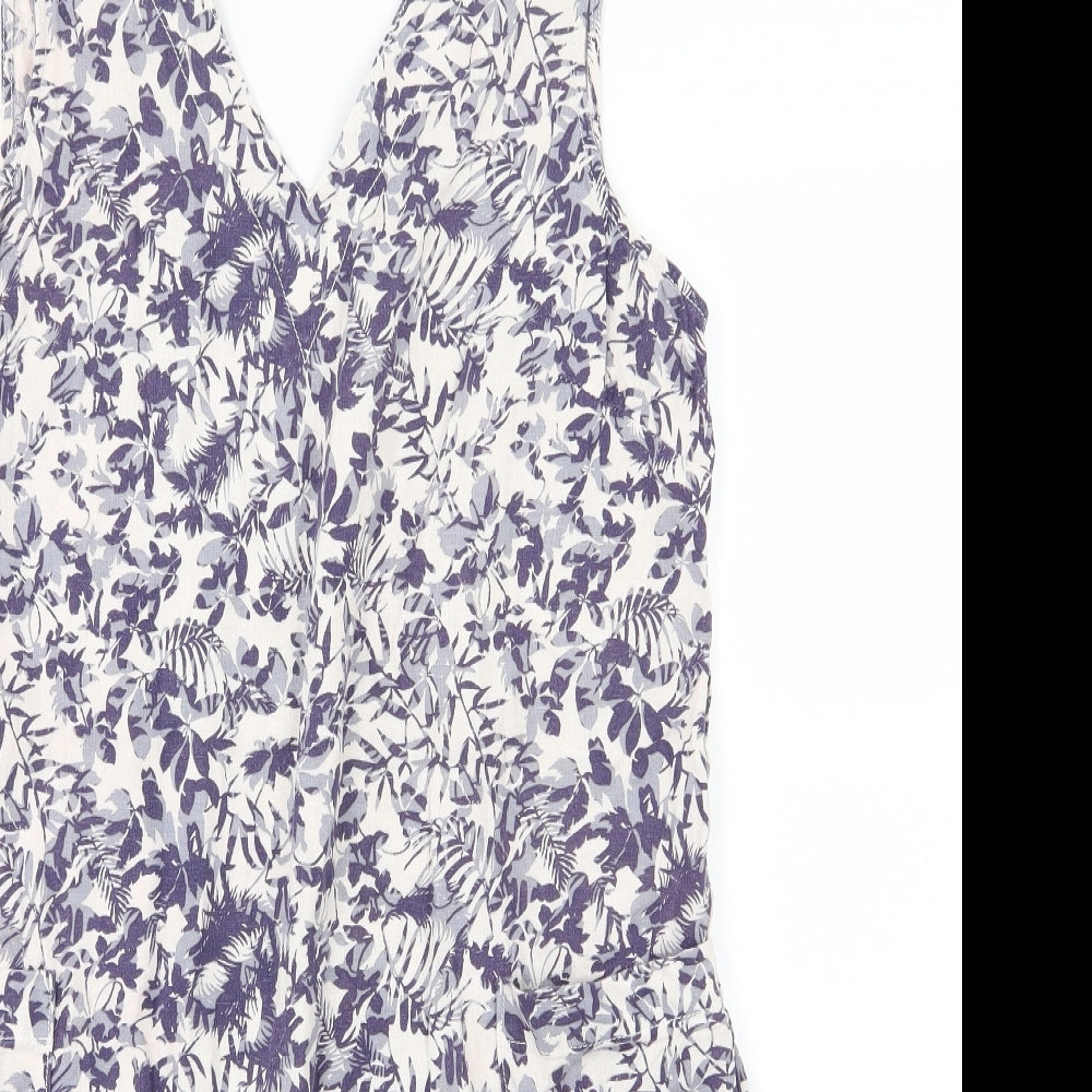 Papaya Womens Purple Floral  A-Line  Size 14