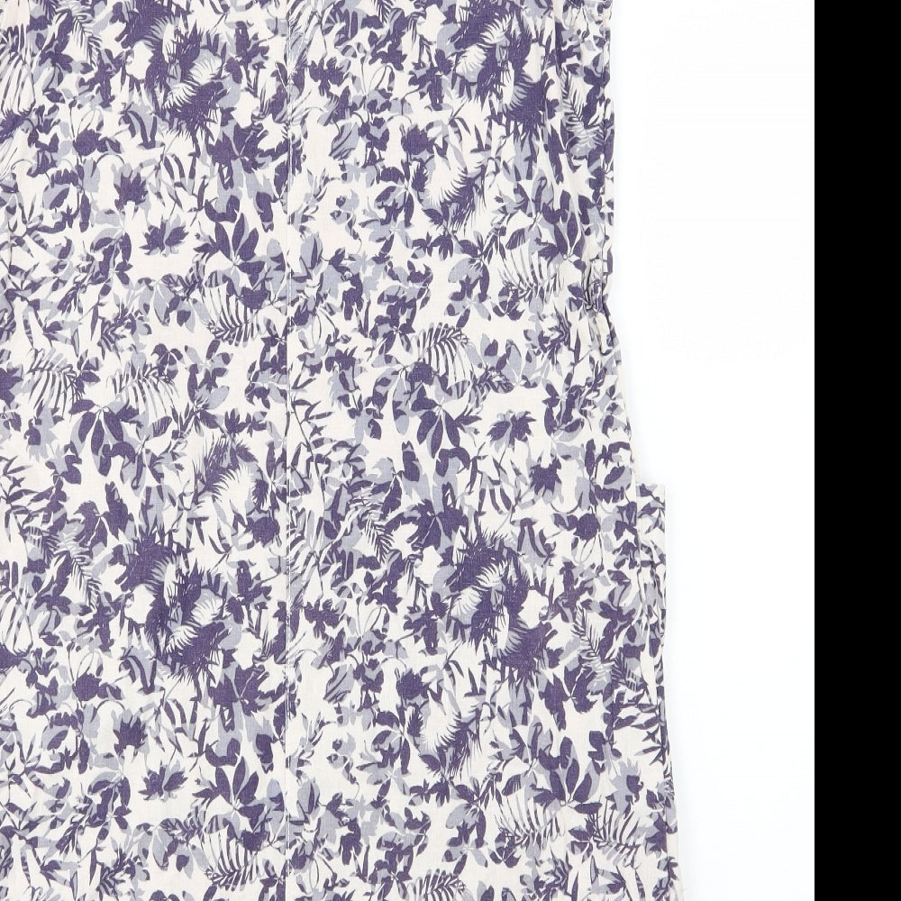 Papaya Womens Purple Floral  A-Line  Size 14
