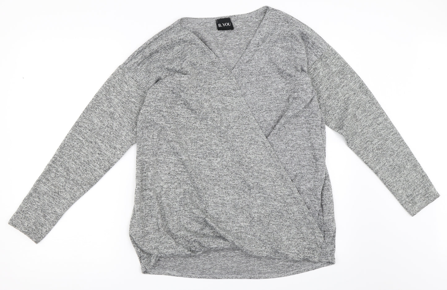 B.YOU Womens Grey   Pullover Jumper Size 12