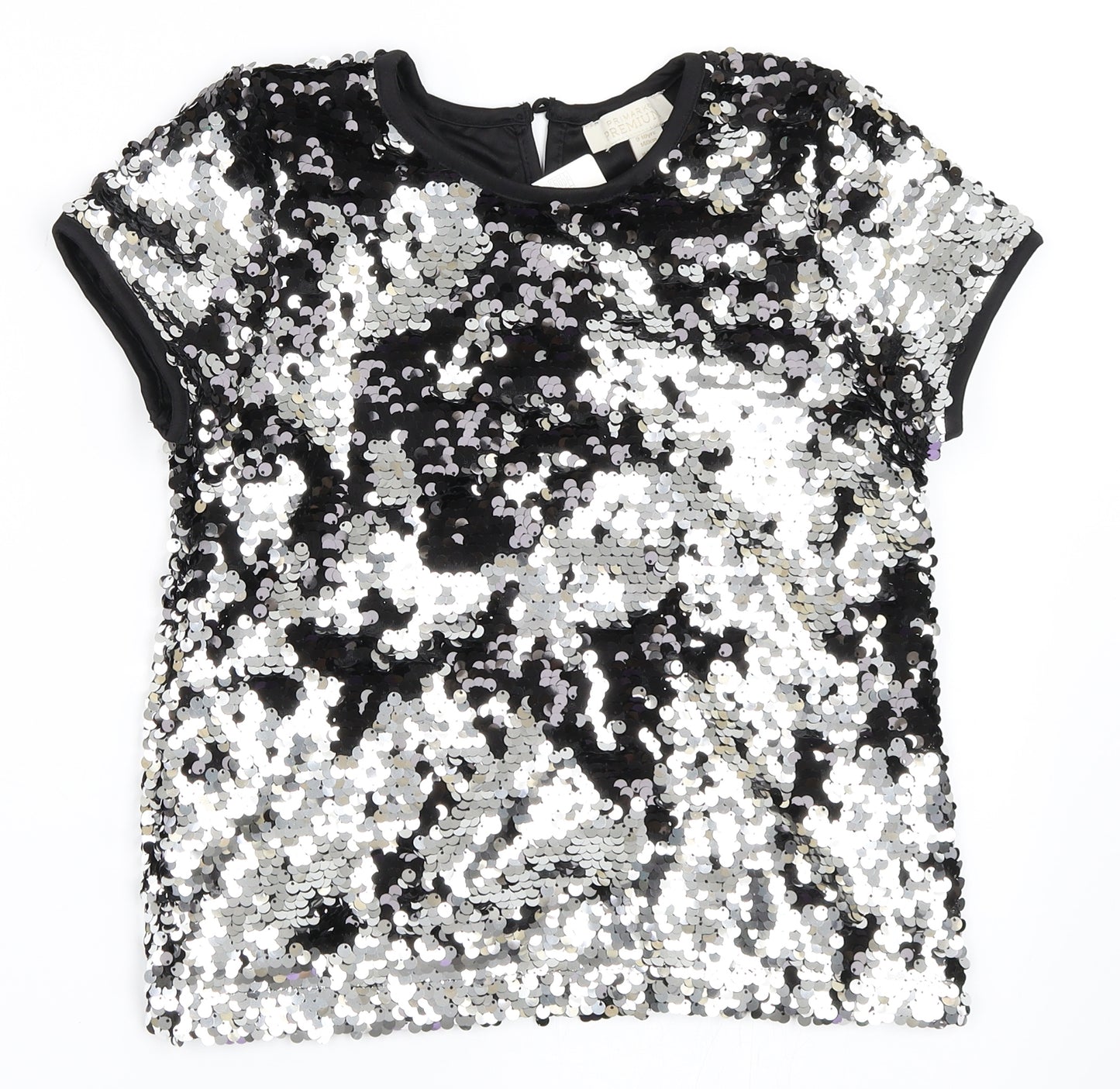 Primark Girls Black   Basic Blouse Size 9-10 Years