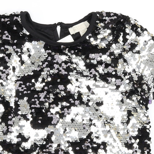 Primark Girls Black   Basic Blouse Size 9-10 Years