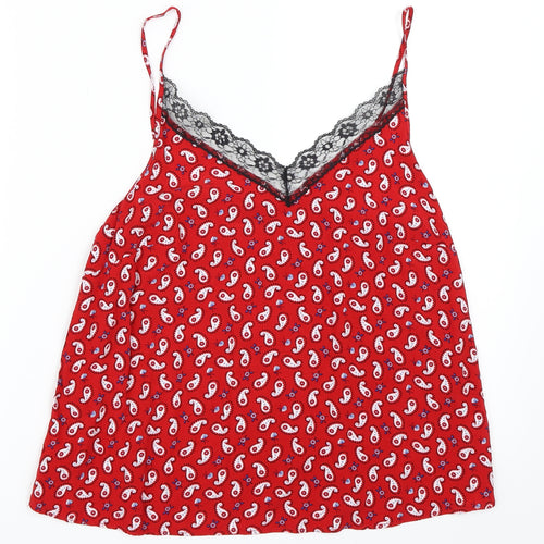 Papaya Womens Red   Camisole Blouse Size 12
