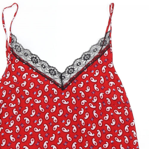 Papaya Womens Red   Camisole Blouse Size 12