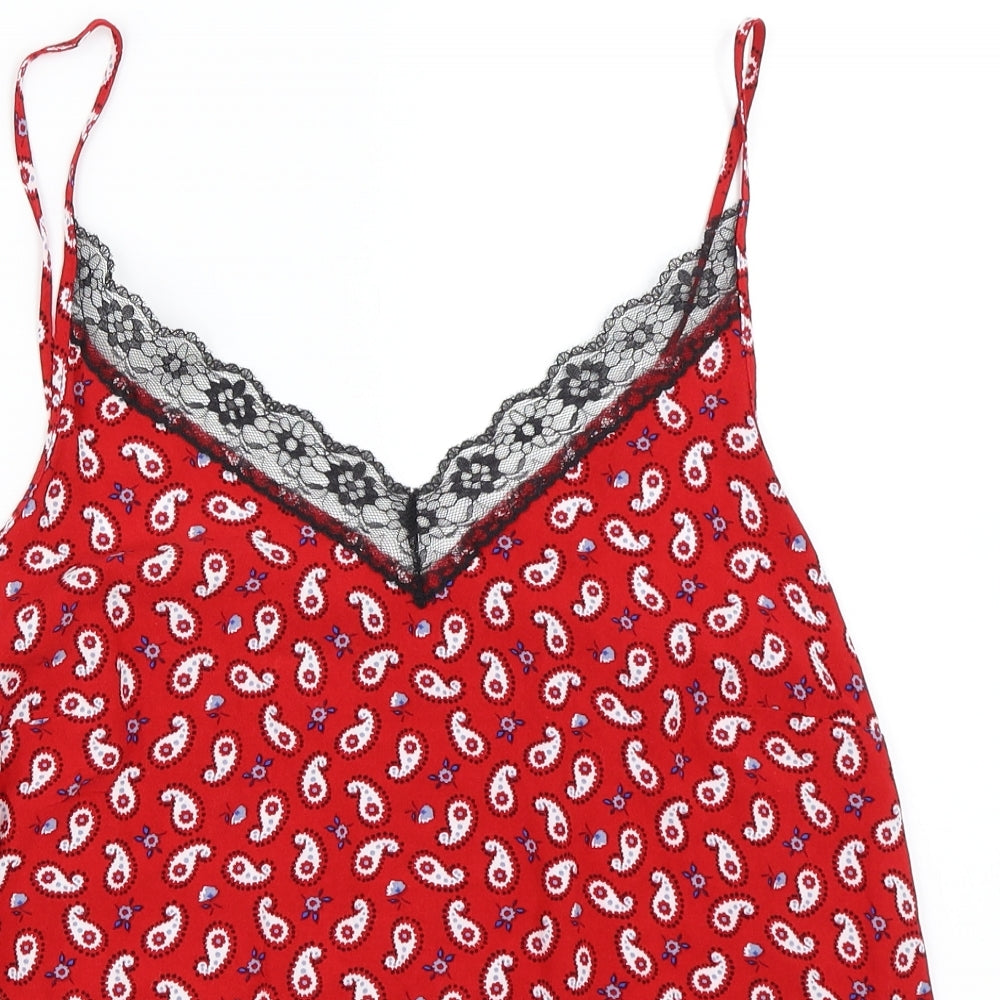 Papaya Womens Red   Camisole Blouse Size 12