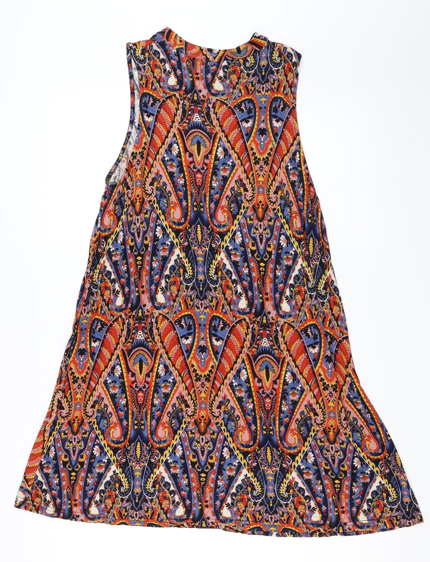 Glamourous Womens Orange Geometric  Trapeze & Swing  Size M