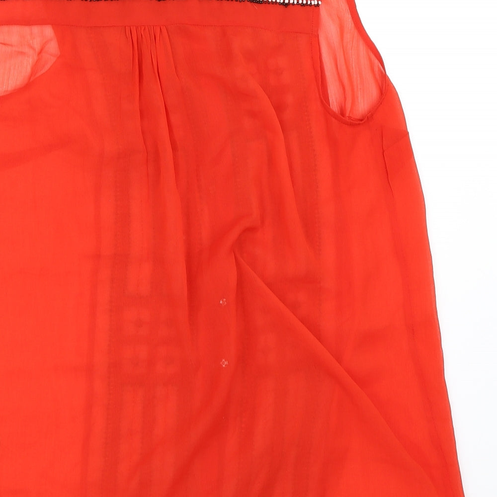 NEXT Womens Red   Basic Blouse Size 12
