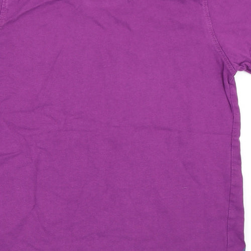Steve Backshall Boys Purple   Basic T-Shirt Size 7-8 Years  - giraffe
