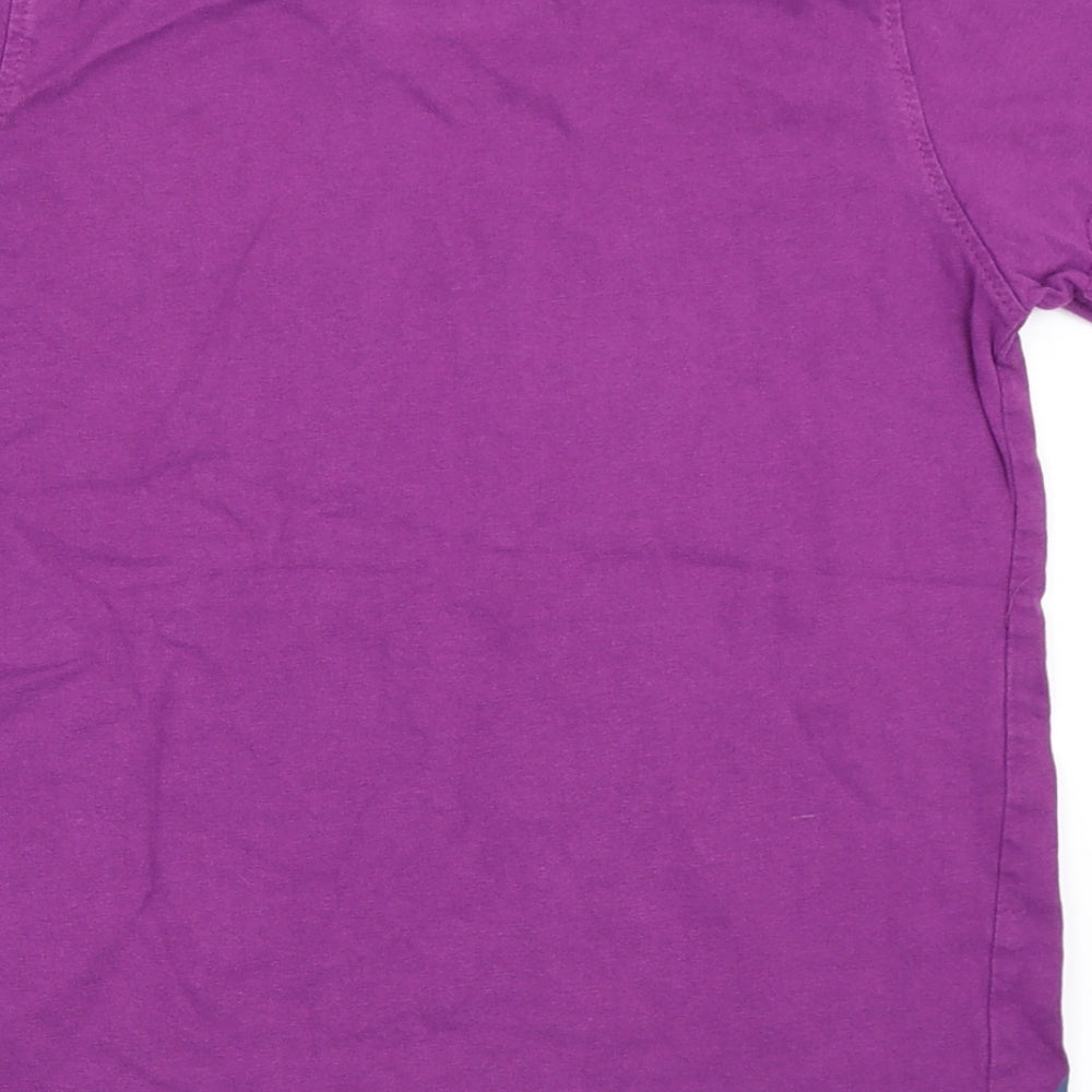 Steve Backshall Boys Purple   Basic T-Shirt Size 7-8 Years  - giraffe