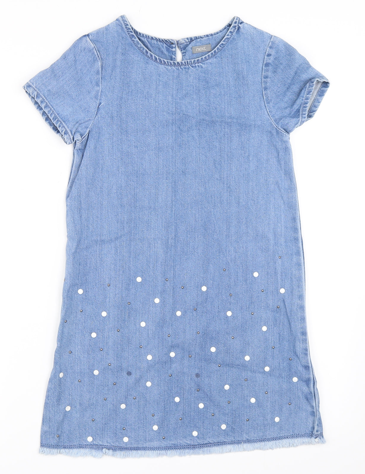 NEXT Girls Blue  Denim Shift  Size 9 Years