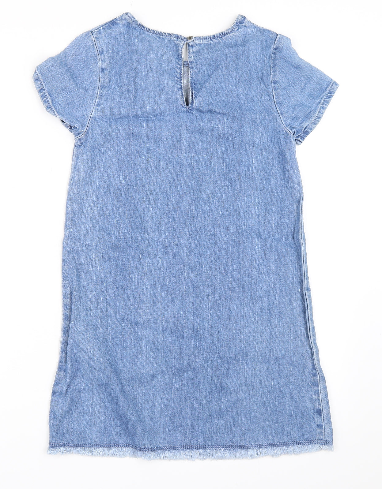 NEXT Girls Blue  Denim Shift  Size 9 Years
