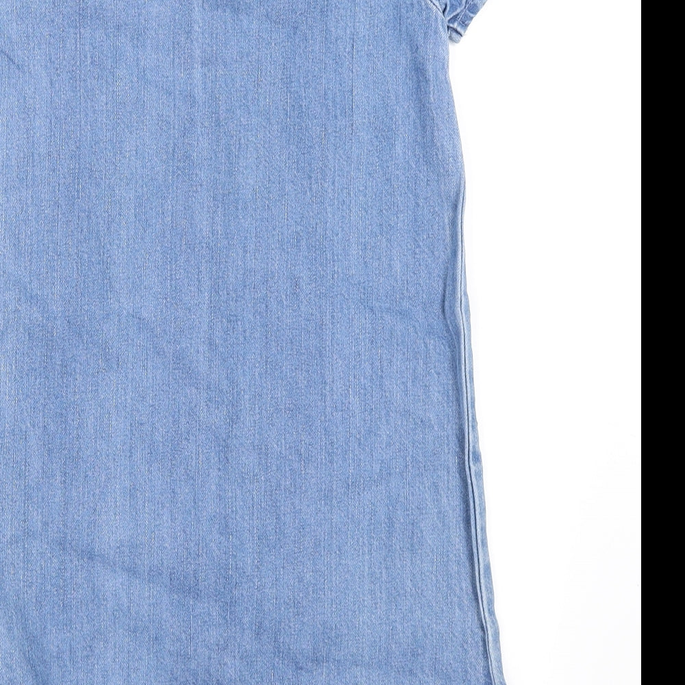 NEXT Girls Blue  Denim Shift  Size 9 Years