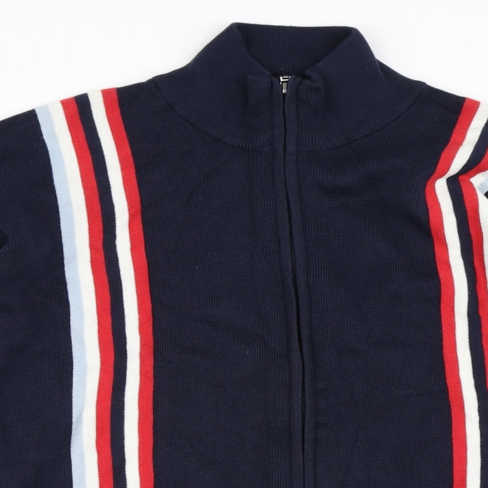 Ben Sherman Mens Blue   Full Zip Sweatshirt Size XL