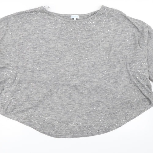 Blue Vanilla Womens Grey   Pullover Jumper Size L