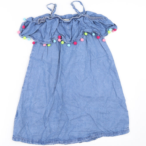 Matalan Girls Blue  Denim Shift  Size 9 Years