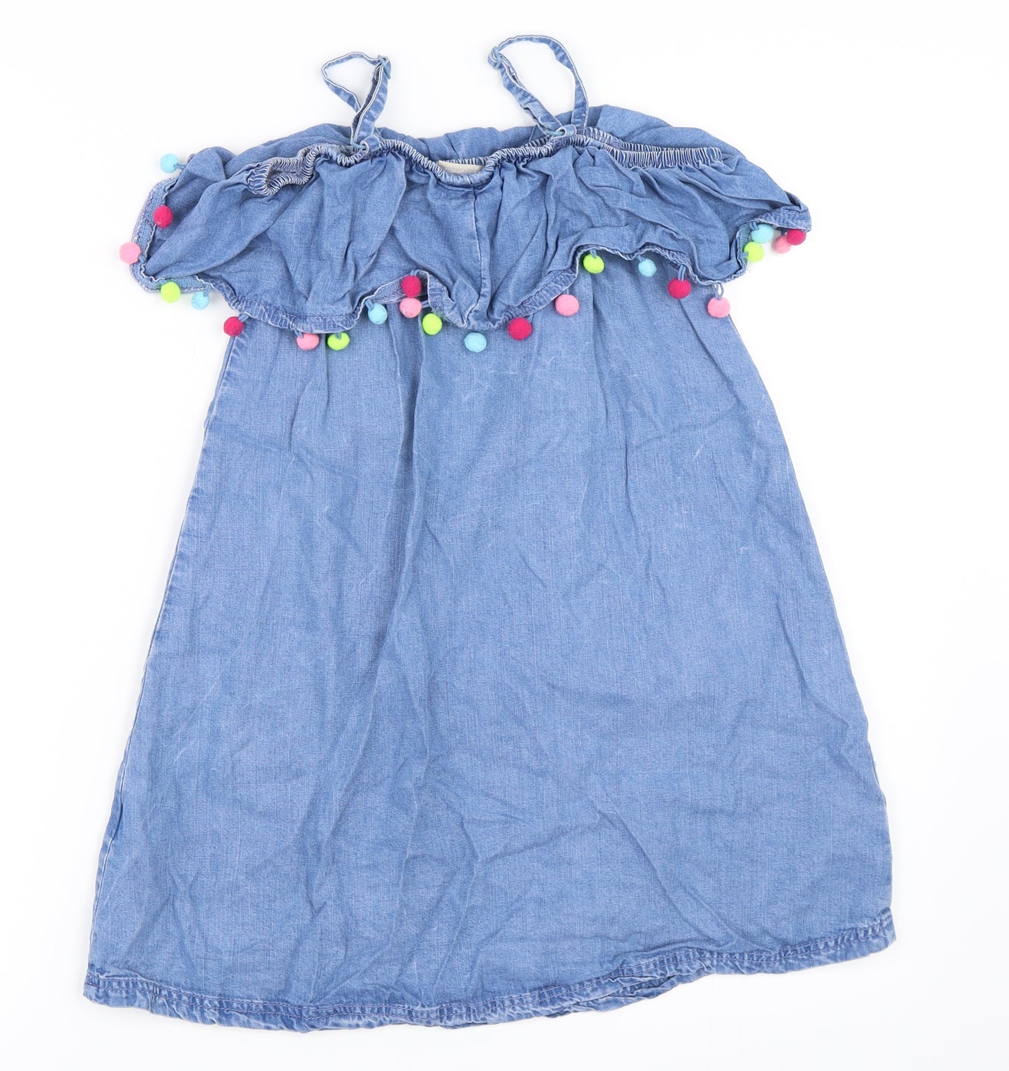 Matalan Girls Blue  Denim Shift  Size 9 Years
