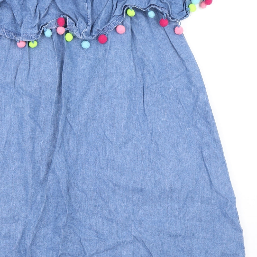 Matalan Girls Blue  Denim Shift  Size 9 Years